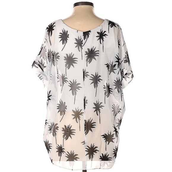 Bailey 44 Sheer Palm Tree Blouse l SIZE XS - Picture 2 of 7